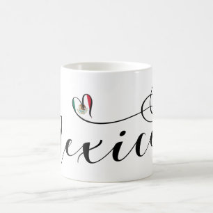 Mug Drapeau cardiaque du Mexique, Mexicanos