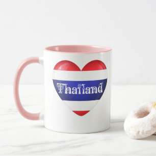 Mug Drapeau cardiaque en Thaïlande