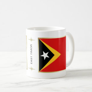 Mug Drapeau + Carte du Timor oriental