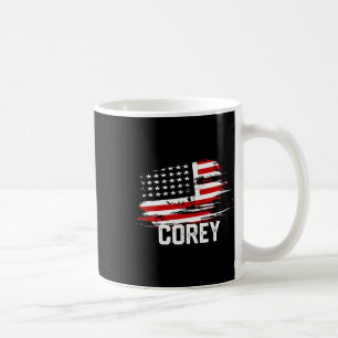 Mug Drapeau Corey Usa Personnalisé 4 juillet Corey
