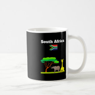 Mug Drapeau d'Afrique du Sud Souvenir de vacances Amat