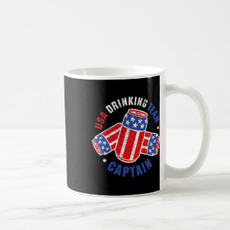 Mug Drapeau de canette de bière du 4 juillet Usa T-shi