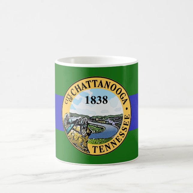 Mug Drapeau de Chattanooga, Tennessee (Centre)