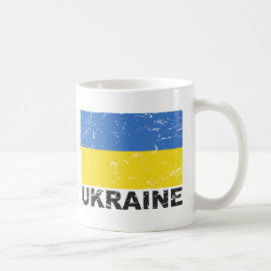 Mug Drapeau de cru de l'Ukraine