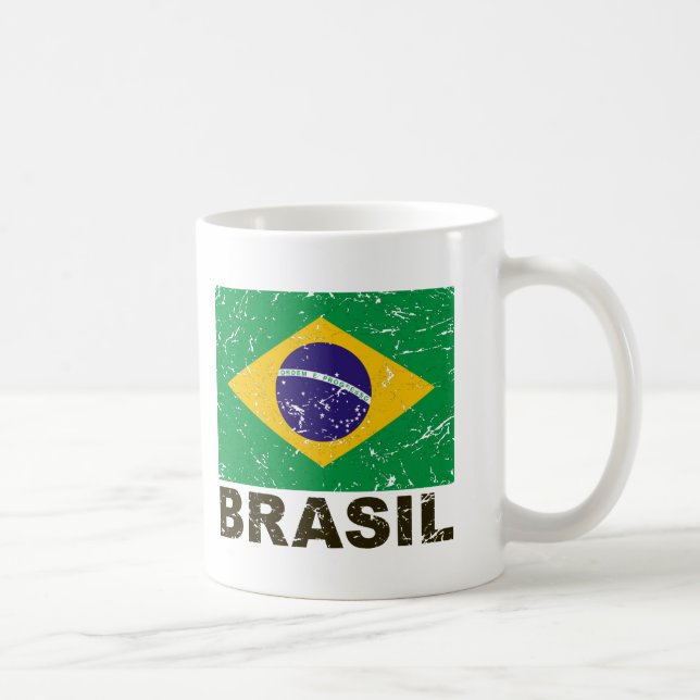 Mug Drapeau de cru du Brésil (Droite)