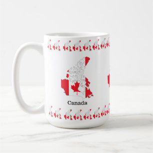 Mug Drapeau de fierté canadien à l'intérieur de la car