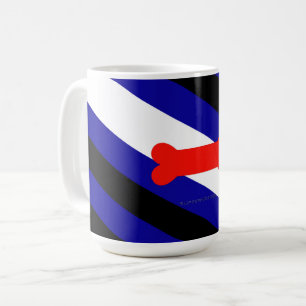 Mug Drapeau de fierté de jeu de chiots de SlipperyJoe