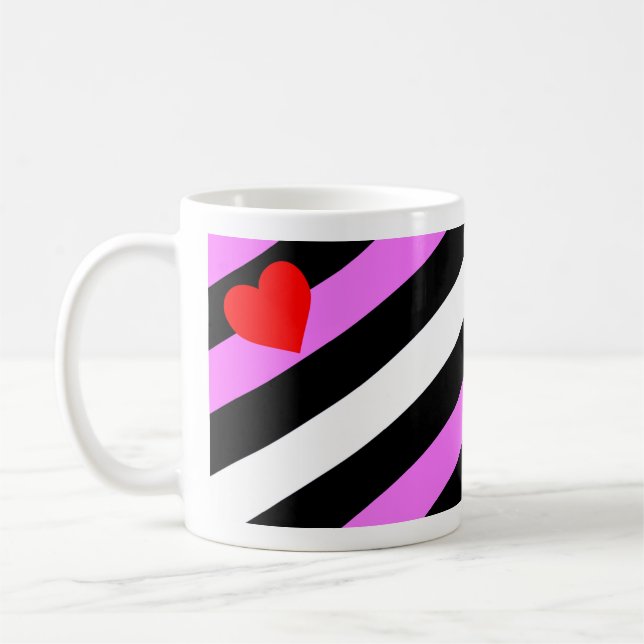 Mug Drapeau de fierté de la fille de cuir (Gauche)