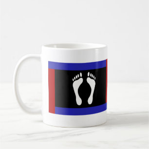 Mug Drapeau de fierté de pied (empreinte de pied)