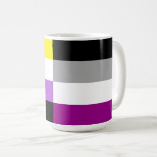 Mug Drapeau de fierté dual asexeul non binaire