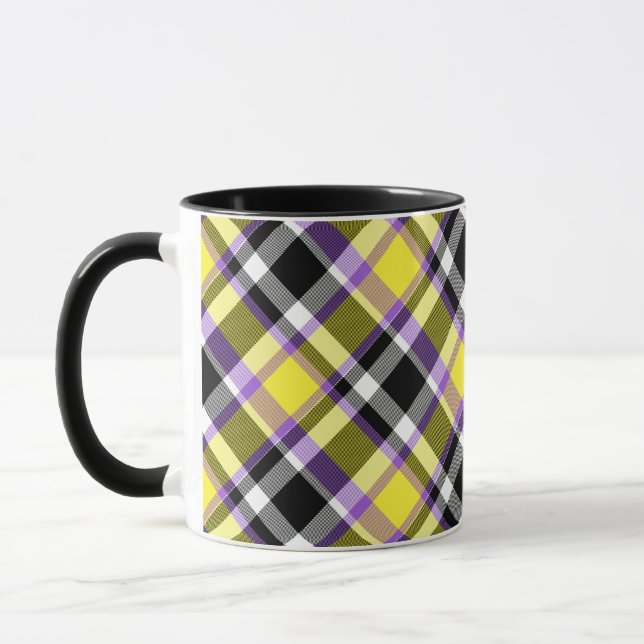Mug Drapeau de fierté éclectique boho non binaire à ca (Gauche)