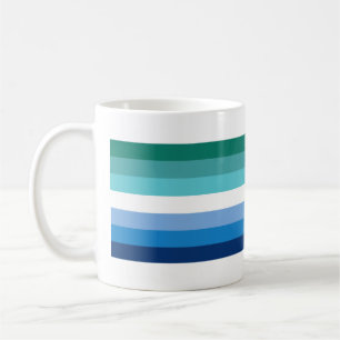 Mug Drapeau de fierté gay masculin (Azur)