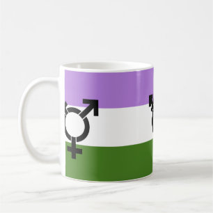 Mug Drapeau de fierté genderqueer