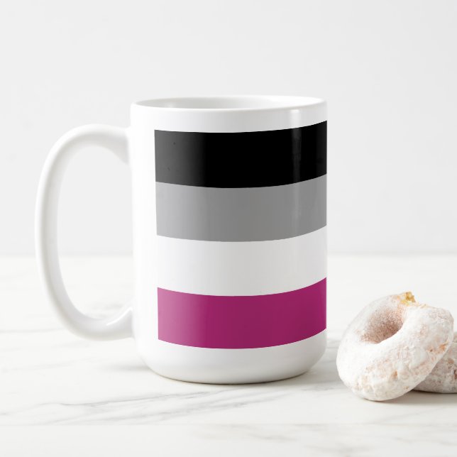 Mug Drapeau de fierté gynéphile (Avec donut)