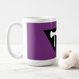 Mug Drapeau de fierté lesbienne Hache violette