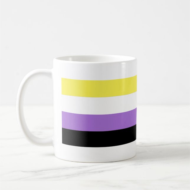 Mug Drapeau de fierté non binaire (Gauche)