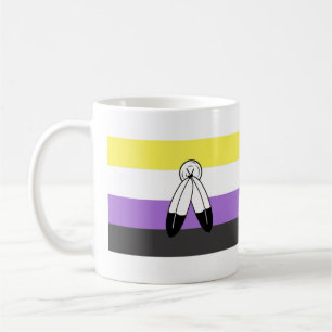 Mug Drapeau de fierté non binaire à double esprit