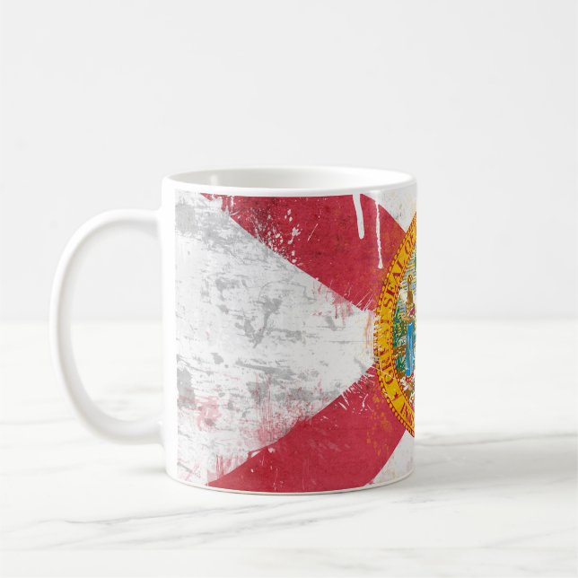 Mug Drapeau de Floride en détresse (Gauche)