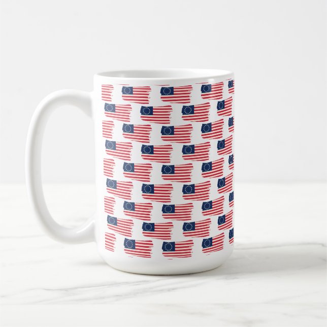 Mug Drapeau de jachère de betsy ross (Gauche)