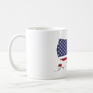 Mug Drapeau de la carte américaine