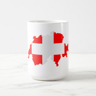 Mug Drapeau de la carte Suisse