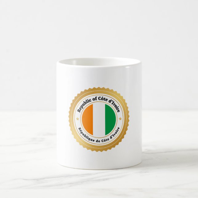 Mug Drapeau de la Côte d'Ivoire (Centre)