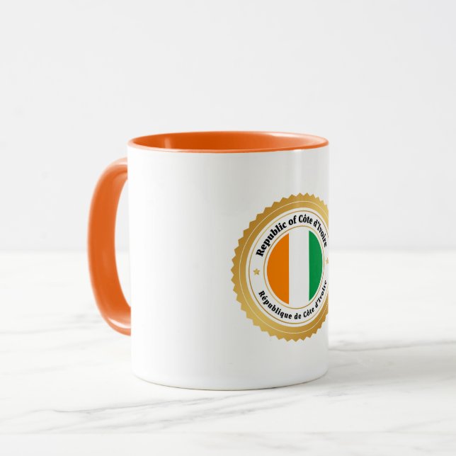 Mug Drapeau de la Côte d'Ivoire (Devant gauche)