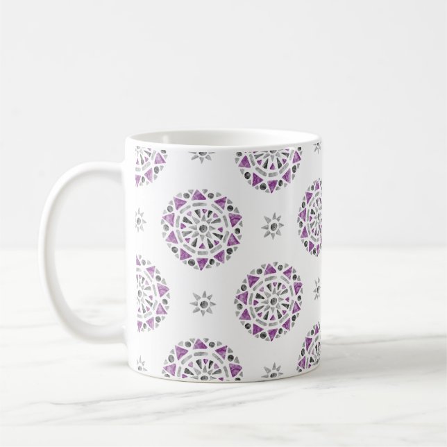 Mug Drapeau de la Fierté sexuelle de l'As noir violet  (Gauche)
