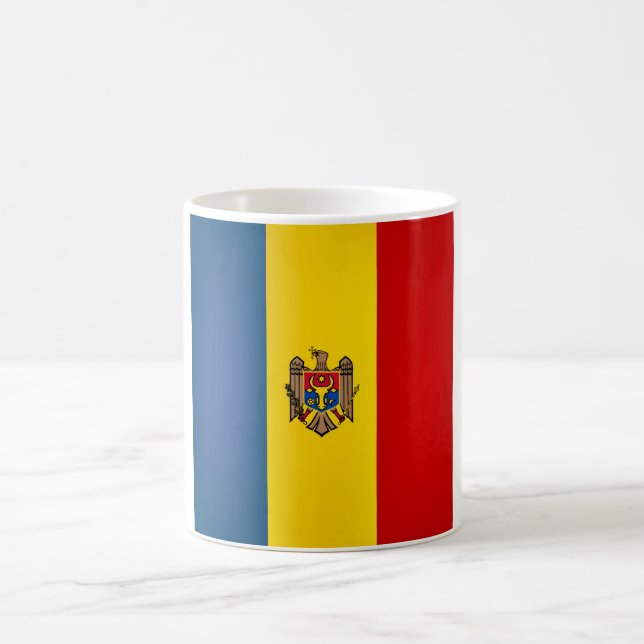 Mug Drapeau de la Moldavie cool (Centre)