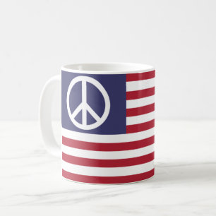 Mug Drapeau de la paix des États-Unis
