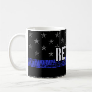 Mug Drapeau de la police retraitée en détresse