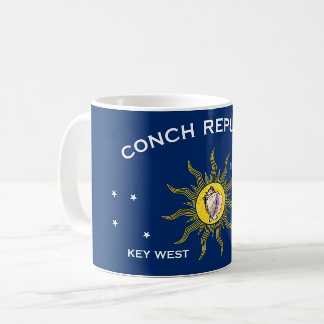 Mug Drapeau de la République de conque (Devant gauche)