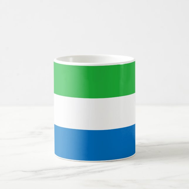 Mug Drapeau de la Sierra Leone (Centre)