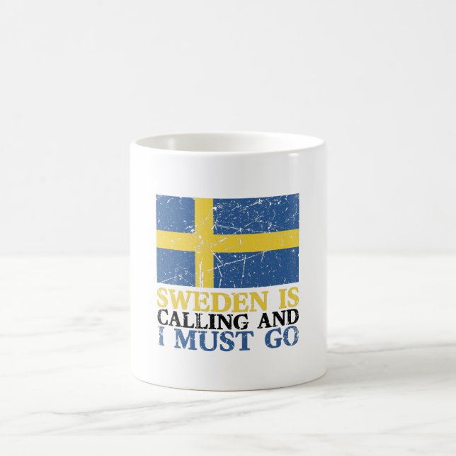 Mug Drapeau de la Suède (Centre)
