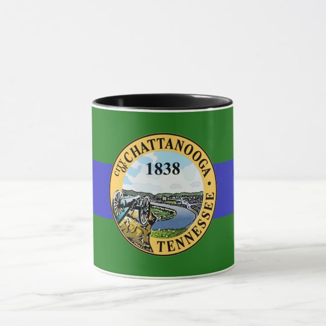 Mug Drapeau de la ville de Chattanooga (Centre)