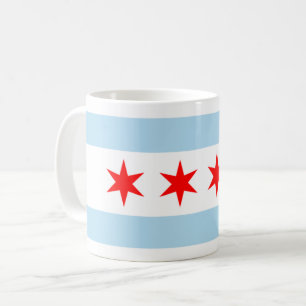 Mug Drapeau de la ville de Chicago (Illinois)