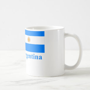 Mug Drapeau de l'Argentine avec le nom