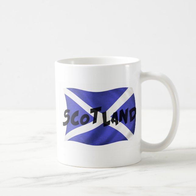 Mug Drapeau de l'Écosse Wavy (Droite)