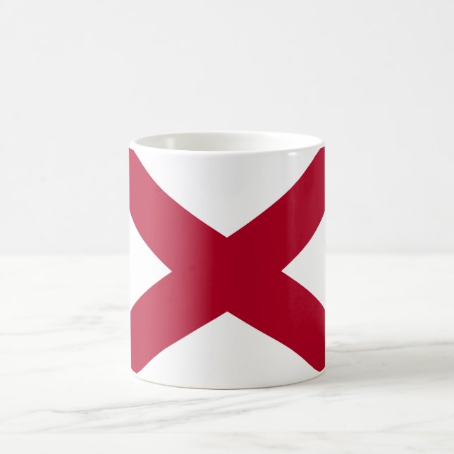 Mug Drapeau de l'état de l'Alabama (Centre)