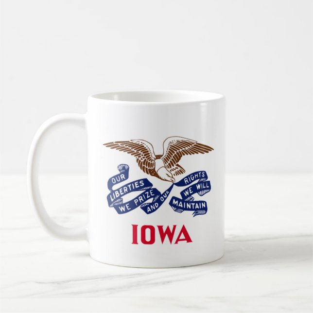 Mug Drapeau de l'État de l'Iowa (Gauche)