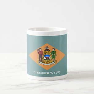 Mug Drapeau de l'État du Delaware, The Diamond US Stat