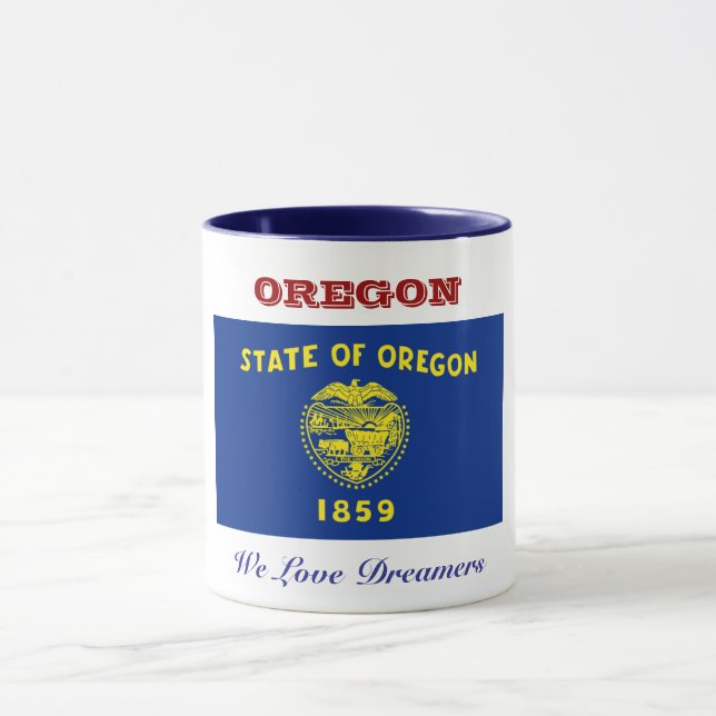 Mug Drapeau de l'Oregon (Centre)