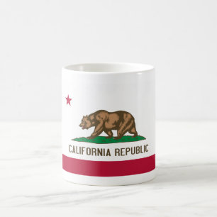 Mug Drapeau de l'ours de Californie : État de Cali Gol