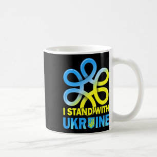 Mug Drapeau de l'Ukraine, anti-Poutine, disons non à l