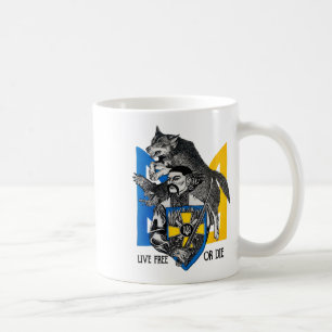Mug Drapeau de l'Ukraine Guerrier Cosaque Mourir ou Vi