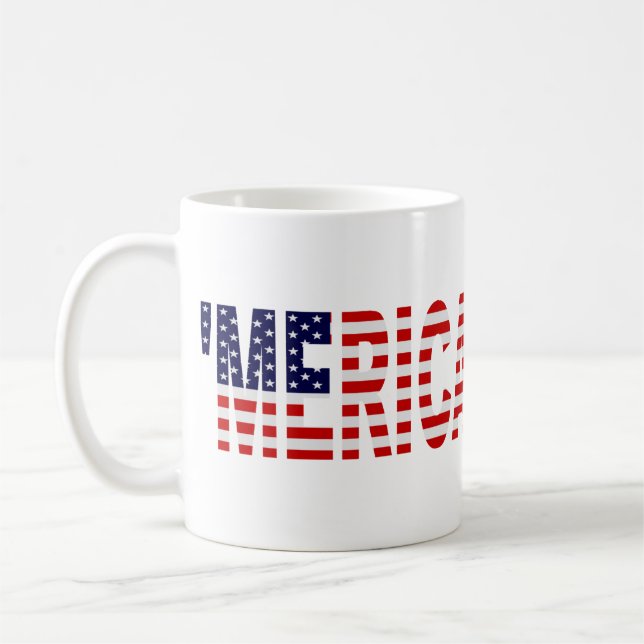 Mug 'Drapeau de MERICA USA (Gauche)