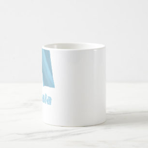 Mug Drapeau de ondulation du Guatemala avec le nom