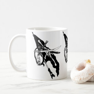 Mug Drapeau de pirates vintage, crâne et os croisés Jo