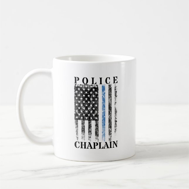 Mug Drapeau de police américain (Gauche)