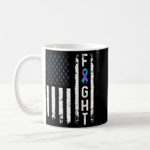 Mug Drapeau de prévention du suicide masculin Lutte co